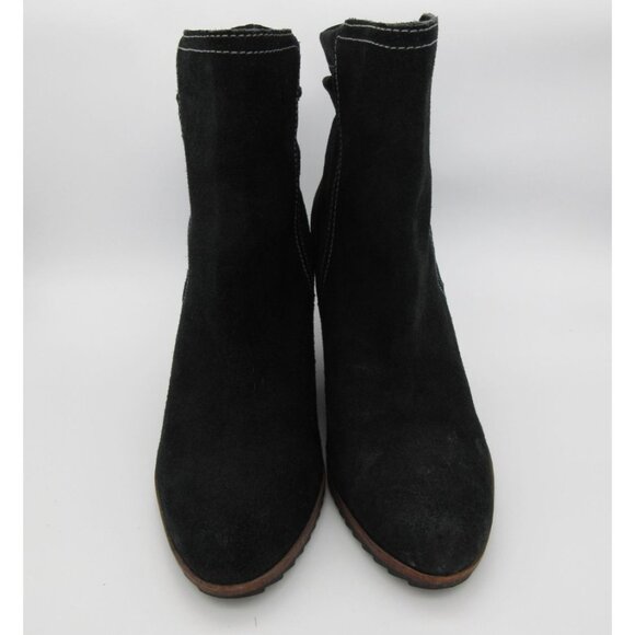 Dr. Scholl's women's Ireland‎ black suede leather wedge ankle boots 10M - Picture 2 of 14